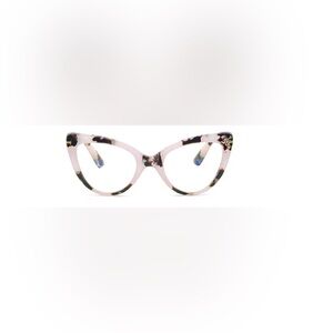 Oversized Stylish Pink and Black Cat-Eye Reading Glasses for Women Fashion.